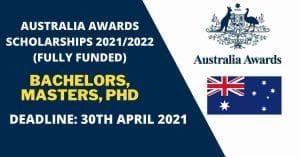 Fully Funded Australia Awards Scholarships