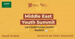 Middle East Youth Summit 2023 in Saudi Arabia